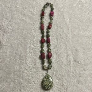 Beautiful Chunky Gemstone Beaded Necklace
